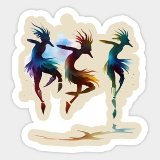 Dance In The Dust Storm Kokopelli Art Sticker